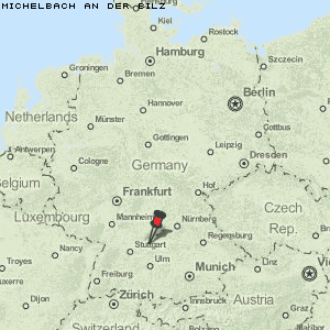 Michelbach an der Bilz Karte Deutschland