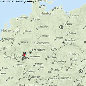 Neunkirchen (Saar) Karte Deutschland