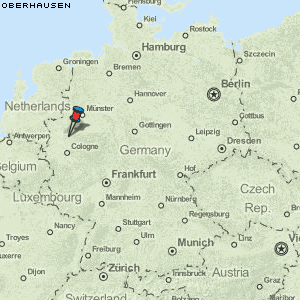 Oberhausen Karte Deutschland