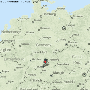 Ellwangen (Jagst) Karte Deutschland