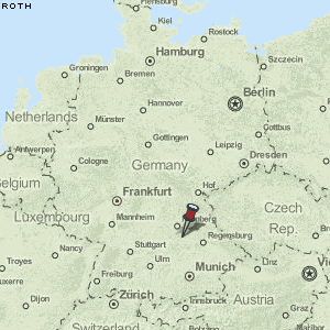 Roth Karte Deutschland