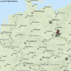 Lichtenhain Karte Deutschland