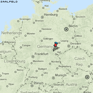 Saalfeld Karte Deutschland