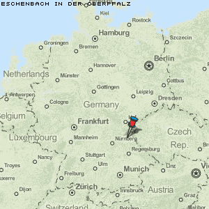 Eschenbach in der Oberpfalz Karte Deutschland