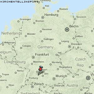 Kirchentellinsfurt Karte Deutschland