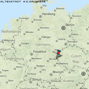 Altenstadt a.d.Waldnaab Karte Deutschland