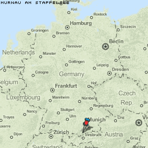 Murnau am Staffelsee Karte Deutschland