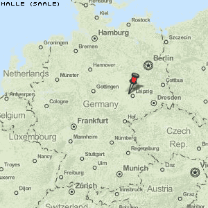 Halle (Saale) Karte Deutschland