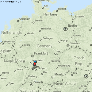 Pfaffenrot Karte Deutschland