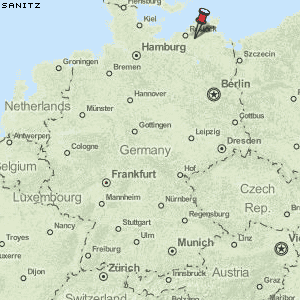 Sanitz Karte Deutschland