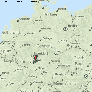 Edingen-Neckarhausen Karte Deutschland