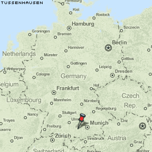 Tussenhausen Karte Deutschland