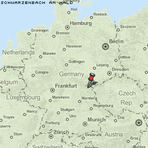 Schwarzenbach am Wald Karte Deutschland