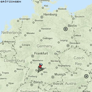 Grötzingen Karte Deutschland