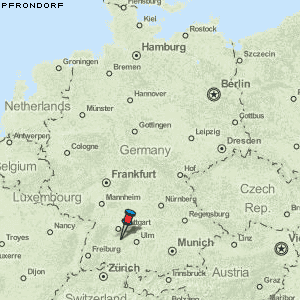 Pfrondorf Karte Deutschland