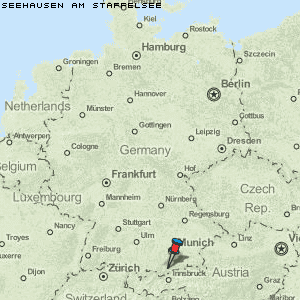 Seehausen am Staffelsee Karte Deutschland