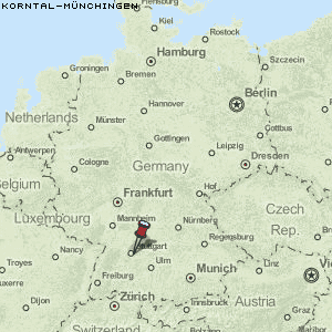 Korntal-Münchingen Karte Deutschland