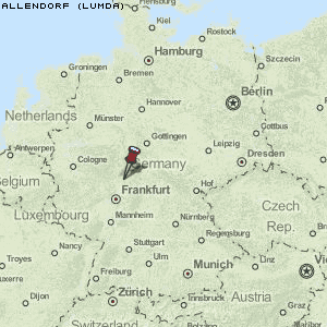 Allendorf (Lumda) Karte Deutschland