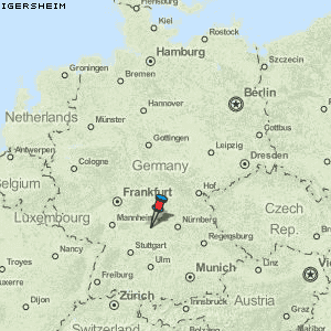 Igersheim Karte Deutschland