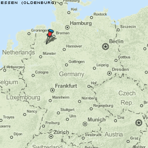 Essen (Oldenburg) Karte Deutschland