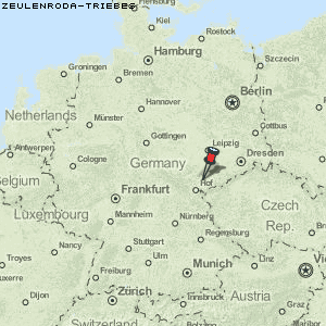 Zeulenroda-Triebes Karte Deutschland