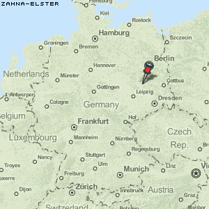 Zahna-Elster Karte Deutschland