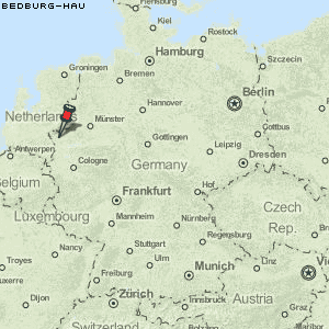 Bedburg-Hau Karte Deutschland