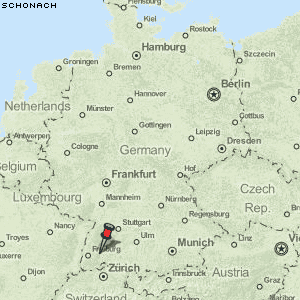 Schonach Karte Deutschland