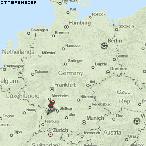Ottersweier Karte Deutschland