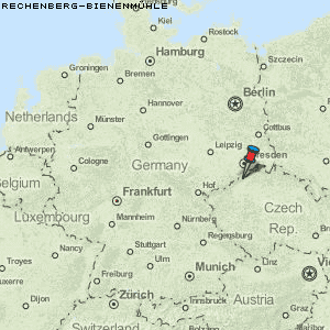 Rechenberg-Bienenmühle Karte Deutschland