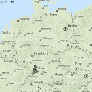 Glatten Karte Deutschland