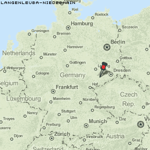 Langenleuba-Niederhain Karte Deutschland