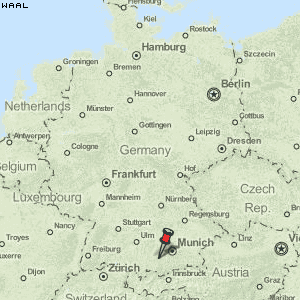Waal Karte Deutschland