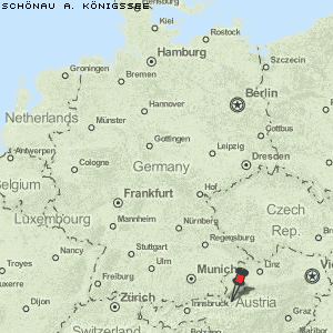 Schönau a. Königssee Karte Deutschland