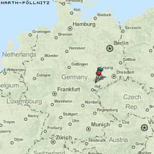 Harth-Pöllnitz Karte Deutschland