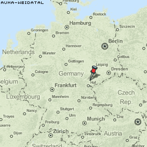 Auma-Weidatal Karte Deutschland