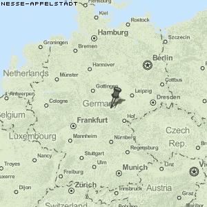 Nesse-Apfelstädt Karte Deutschland