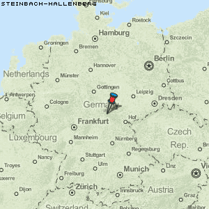 Steinbach-Hallenberg Karte Deutschland