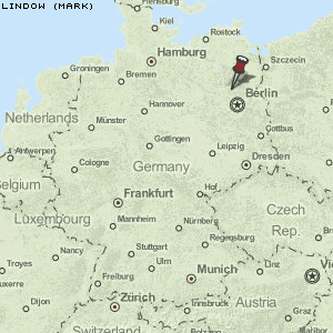 Lindow (Mark) Karte Deutschland