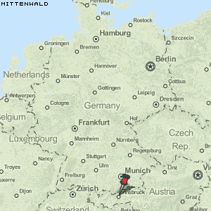 Mittenwald Karte Deutschland