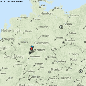Bischofsheim Karte Deutschland