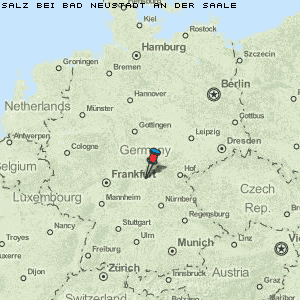 Salz bei Bad Neustadt an der Saale Karte Deutschland