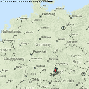 Höhenkirchen-Siegertsbrunn Karte Deutschland