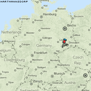 Hartmannsdorf Karte Deutschland