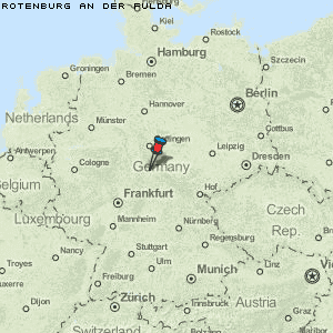 Rotenburg an der Fulda Karte Deutschland