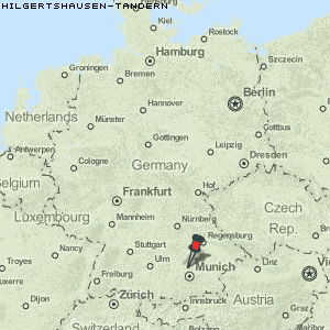 Hilgertshausen-Tandern Karte Deutschland