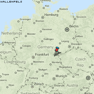 Wallenfels Karte Deutschland