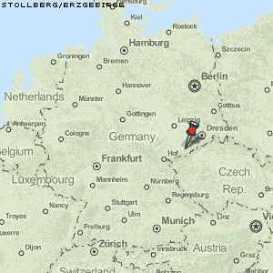 Stollberg/Erzgebirge Karte Deutschland