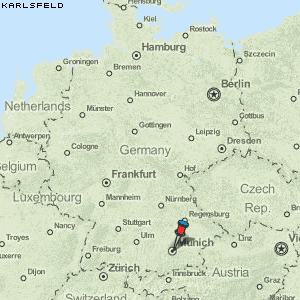 Karlsfeld Karte Deutschland