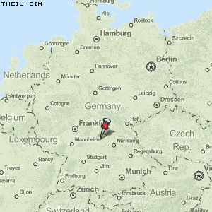 Theilheim Karte Deutschland